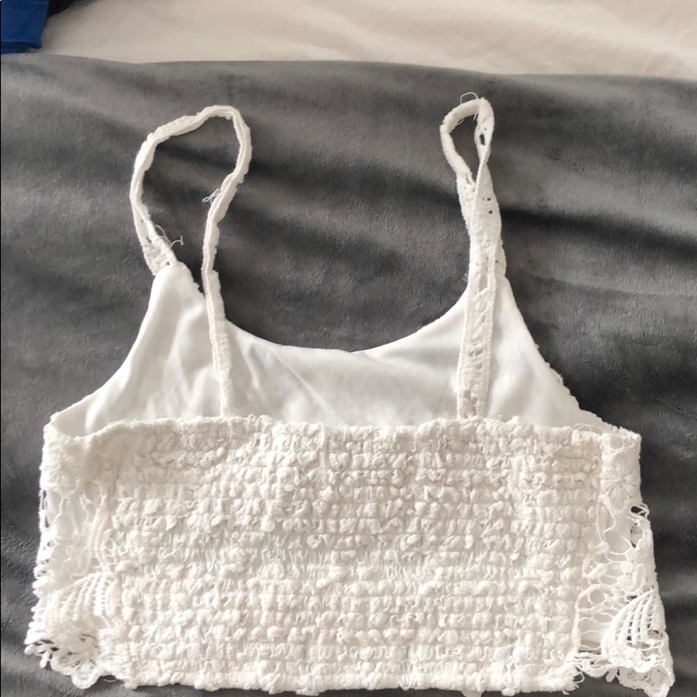 White lace crop top! - Picture 2 of 2